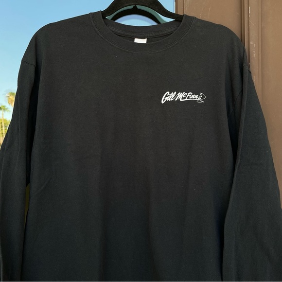 Gill McFinn's FISH TALES Black L/S Tee L - Picture 2 of 8
